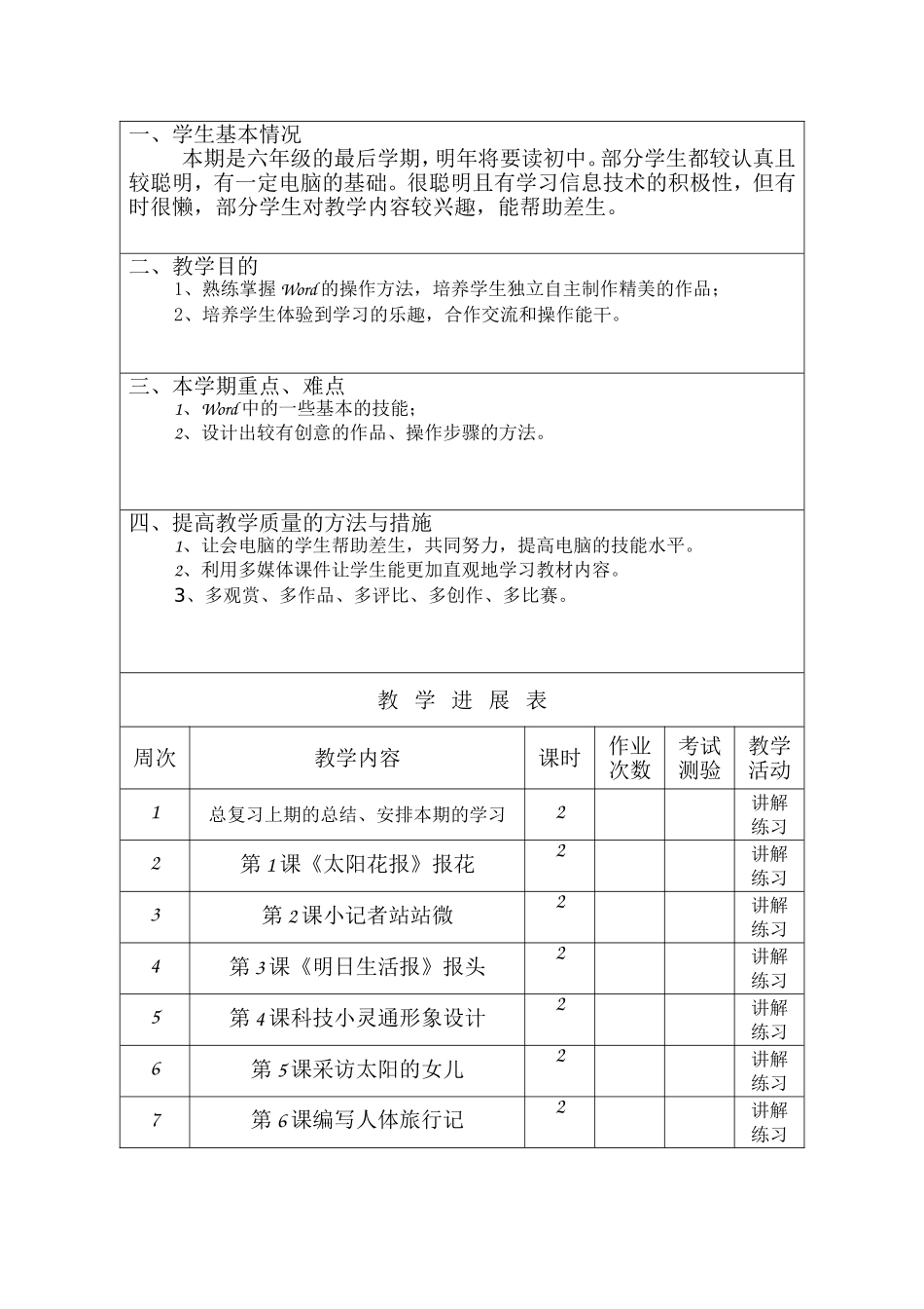 小学信息技术教学设计_第2页