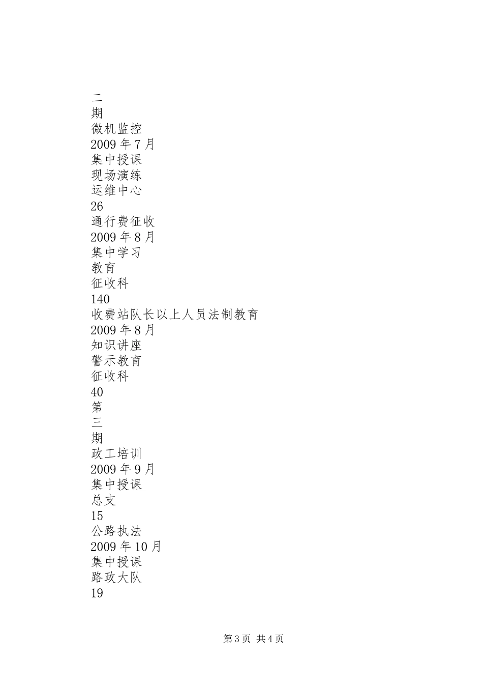 “高速公路管理处职工教育计划”教育工作计划_第3页