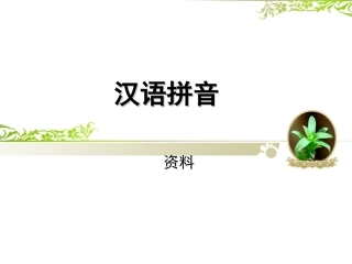 《汉语拼音总复习》教学演示课件(1)