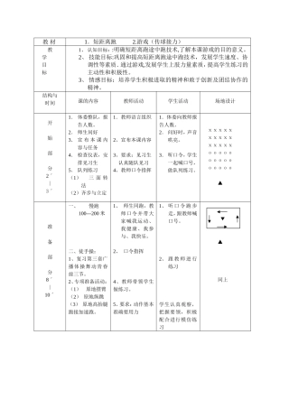 短距离跑教案