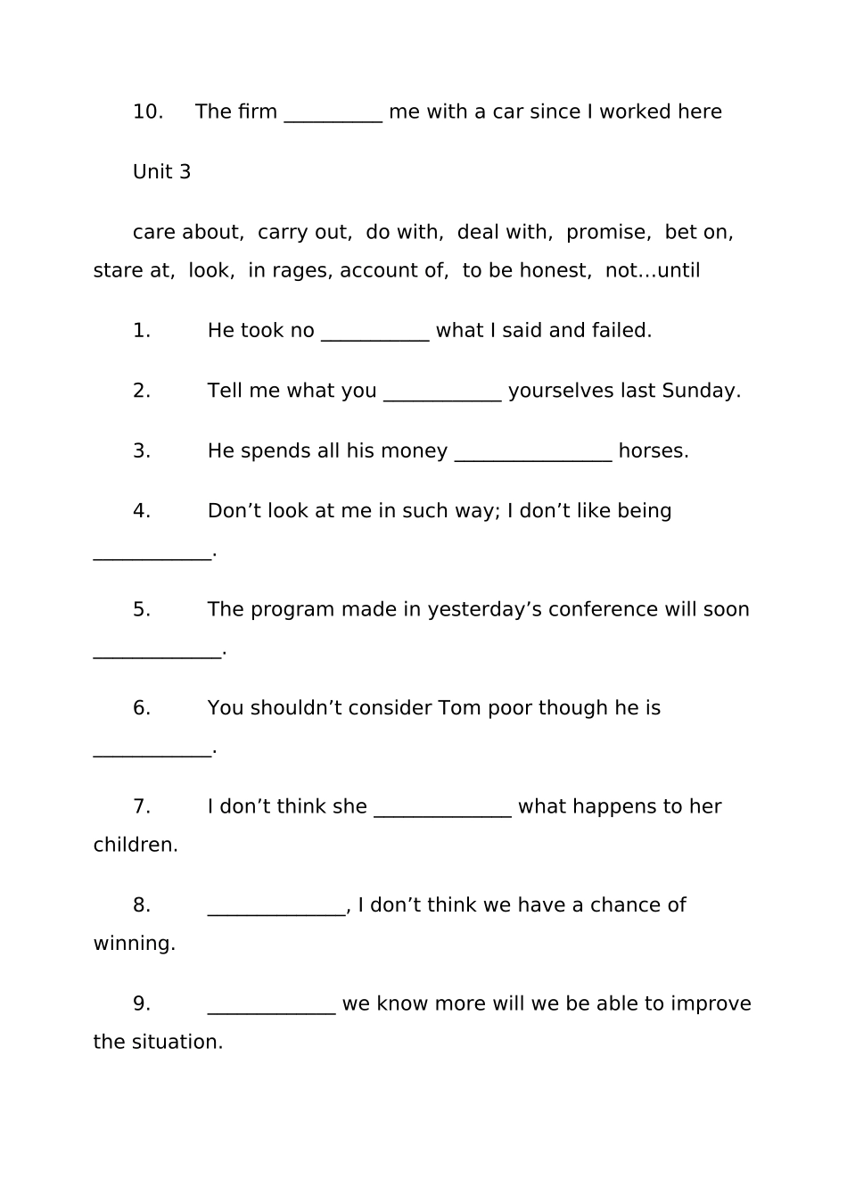 必修3词组填空_第3页