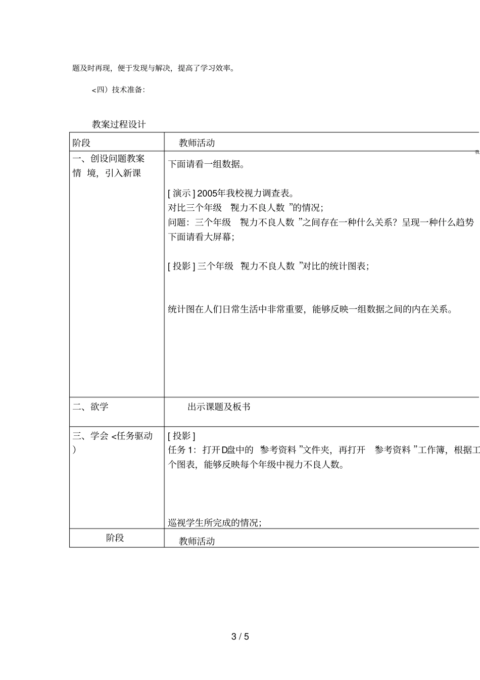 中学信息技术优秀教学设计方案及评析_第3页