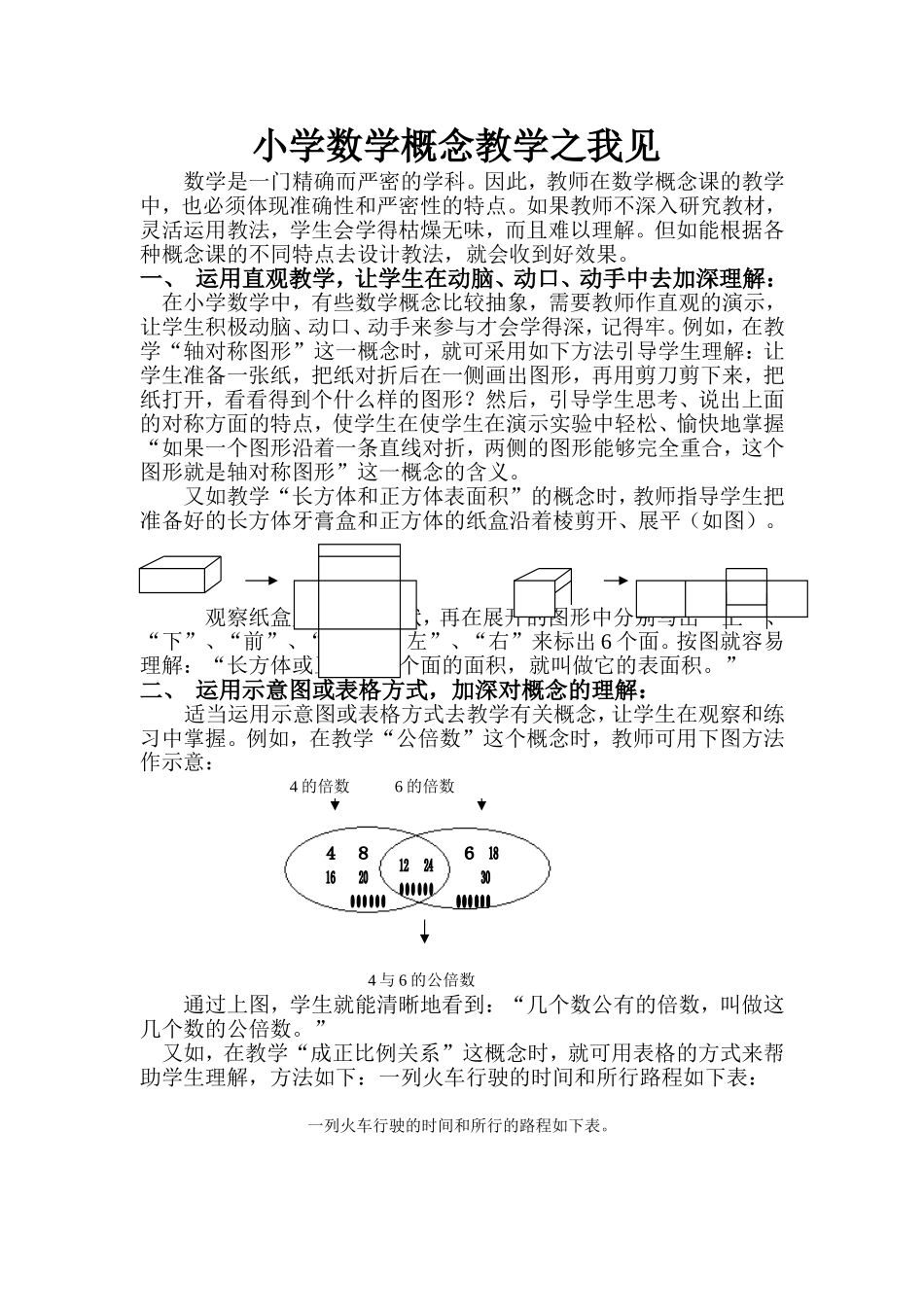 小学数学概念教学之我见_第1页