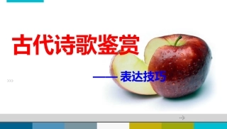 2014高考语文诗歌鉴赏之表达技巧