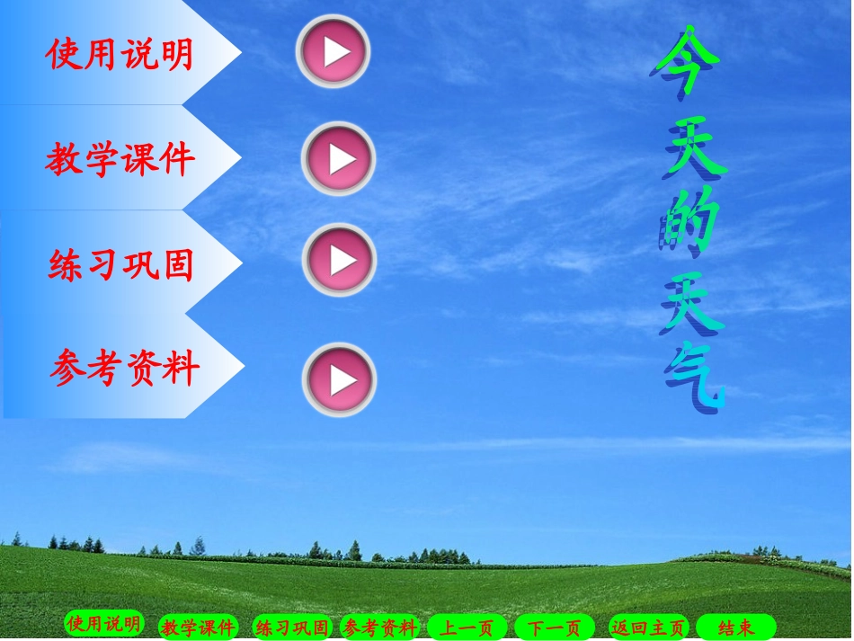 今天的天气（课件_第2页