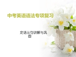 初中定语从句总结