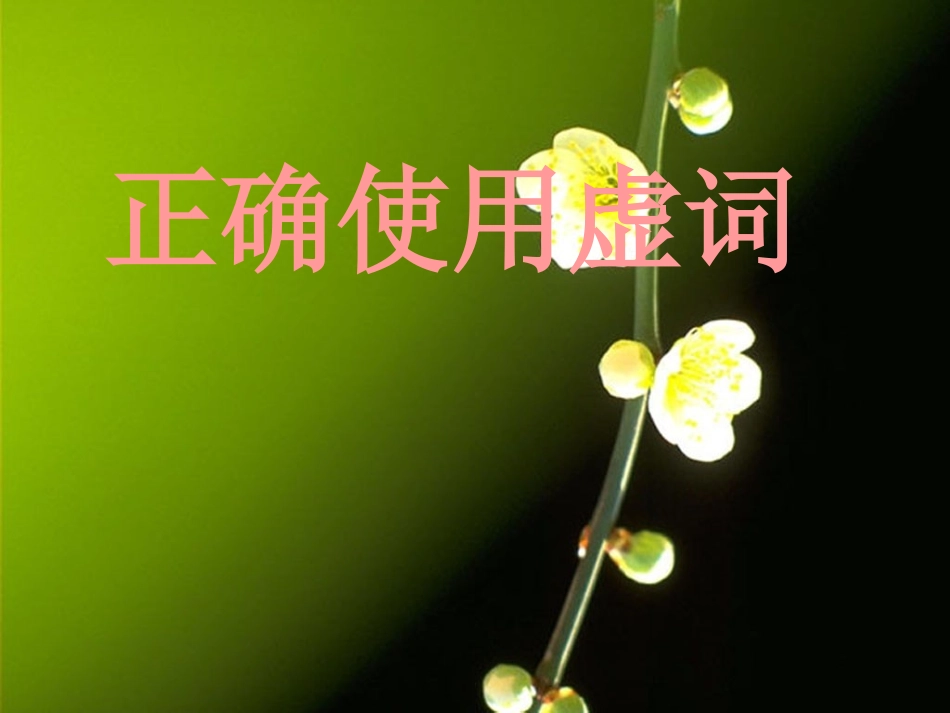 正确使用虚词_第1页