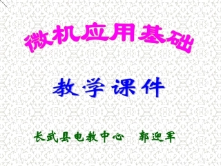 微机应用基础课件