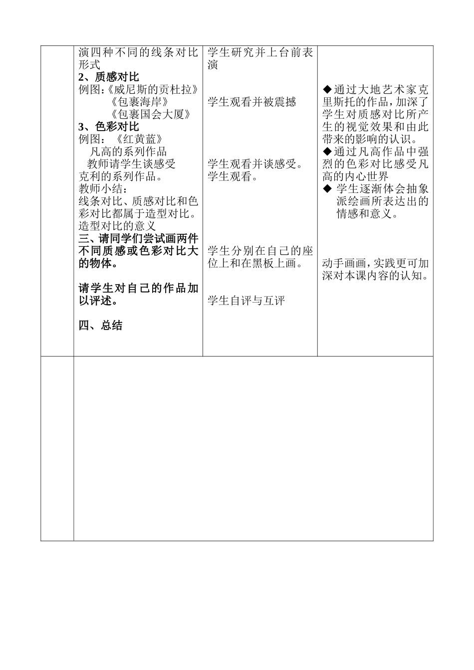 对比艺术教学设计_第2页