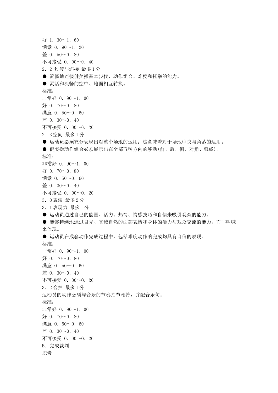 健美操基本评分规则_第3页
