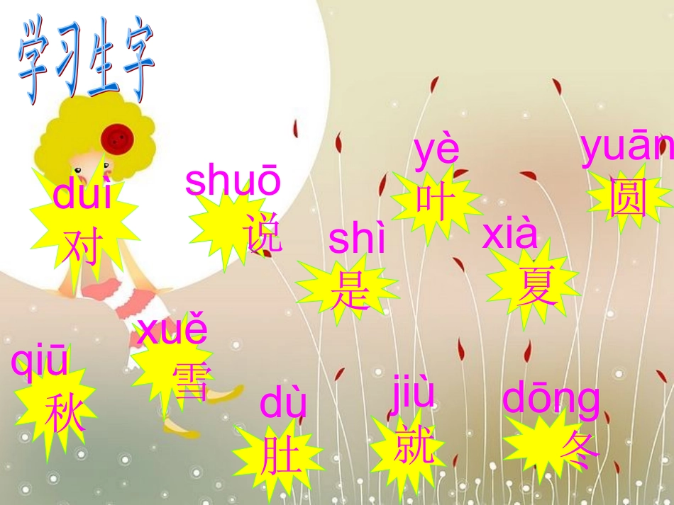 四季课件(人教版小学一年级语文上册课件)_-_副本_第3页