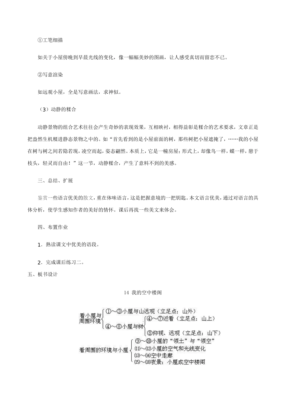 《我的空中楼阁》教案_第3页