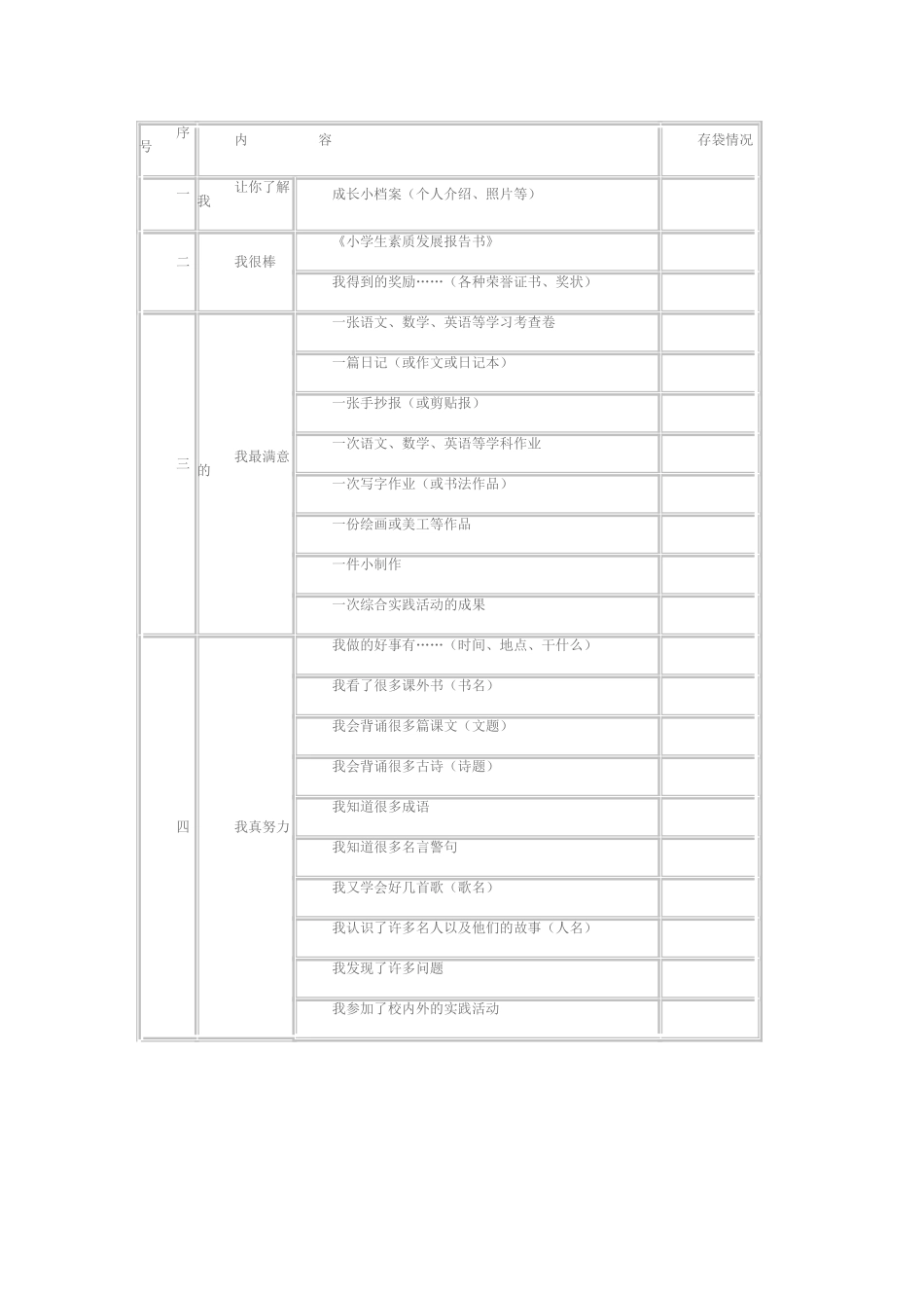 学生成长记录袋[1]_第2页