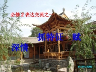 抓特征，寄深情