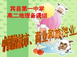 宾县一中高二中国地理中国的城市、商业和旅游业