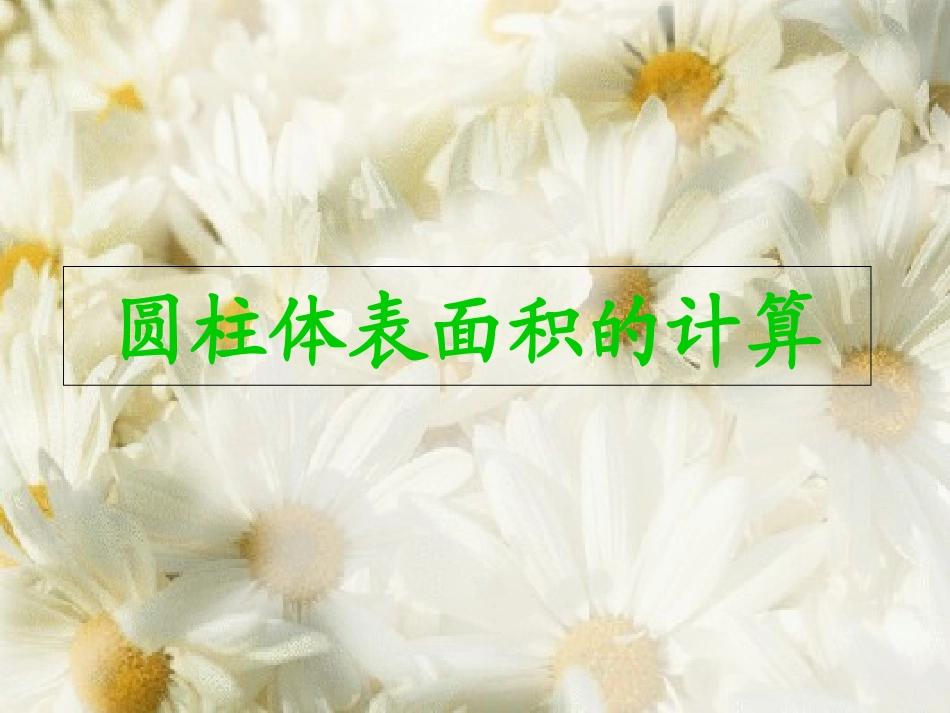 圆柱体表面积的计算_第1页