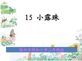 小露珠第一课时完美版