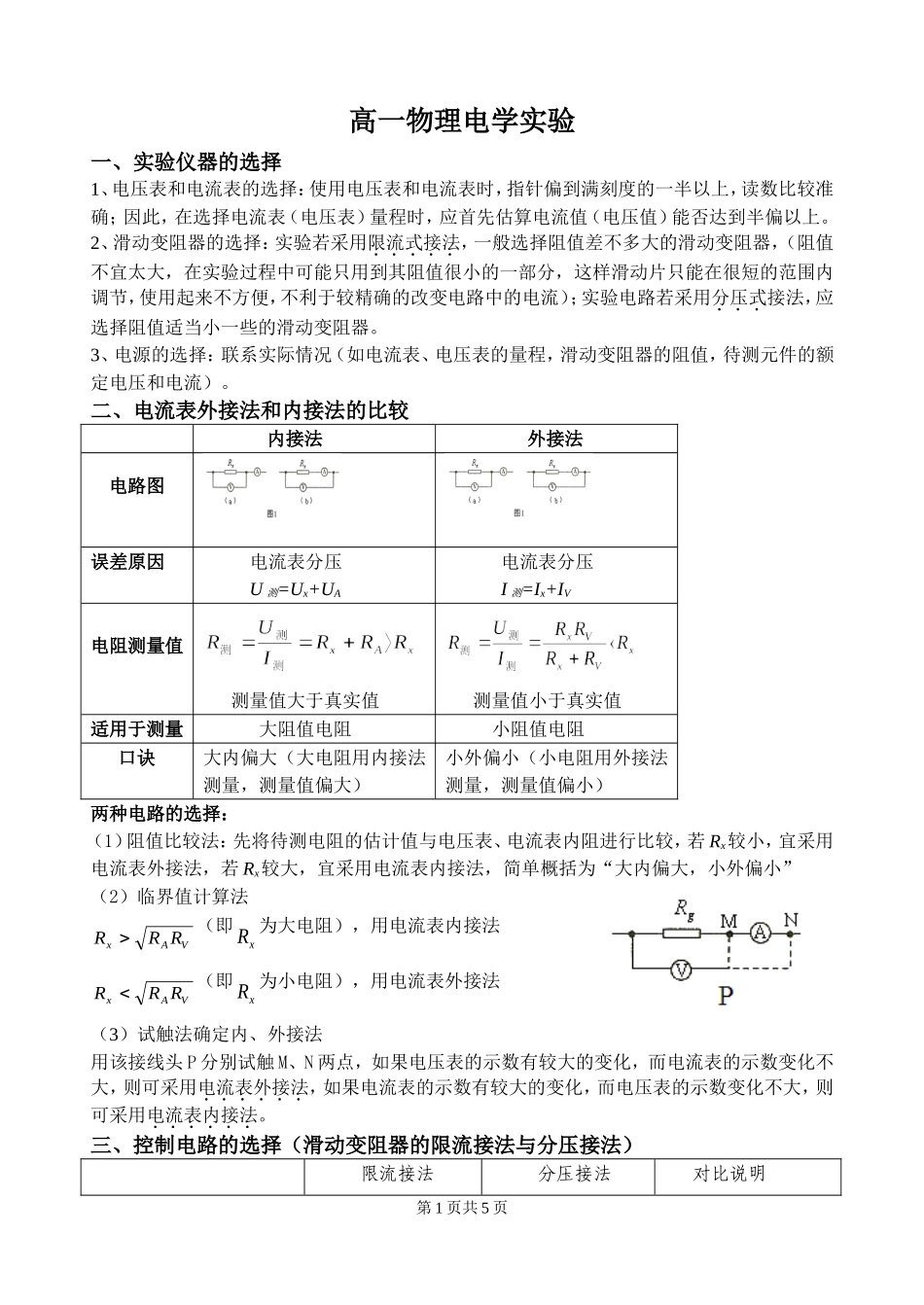 定稿高一物理实验_第1页
