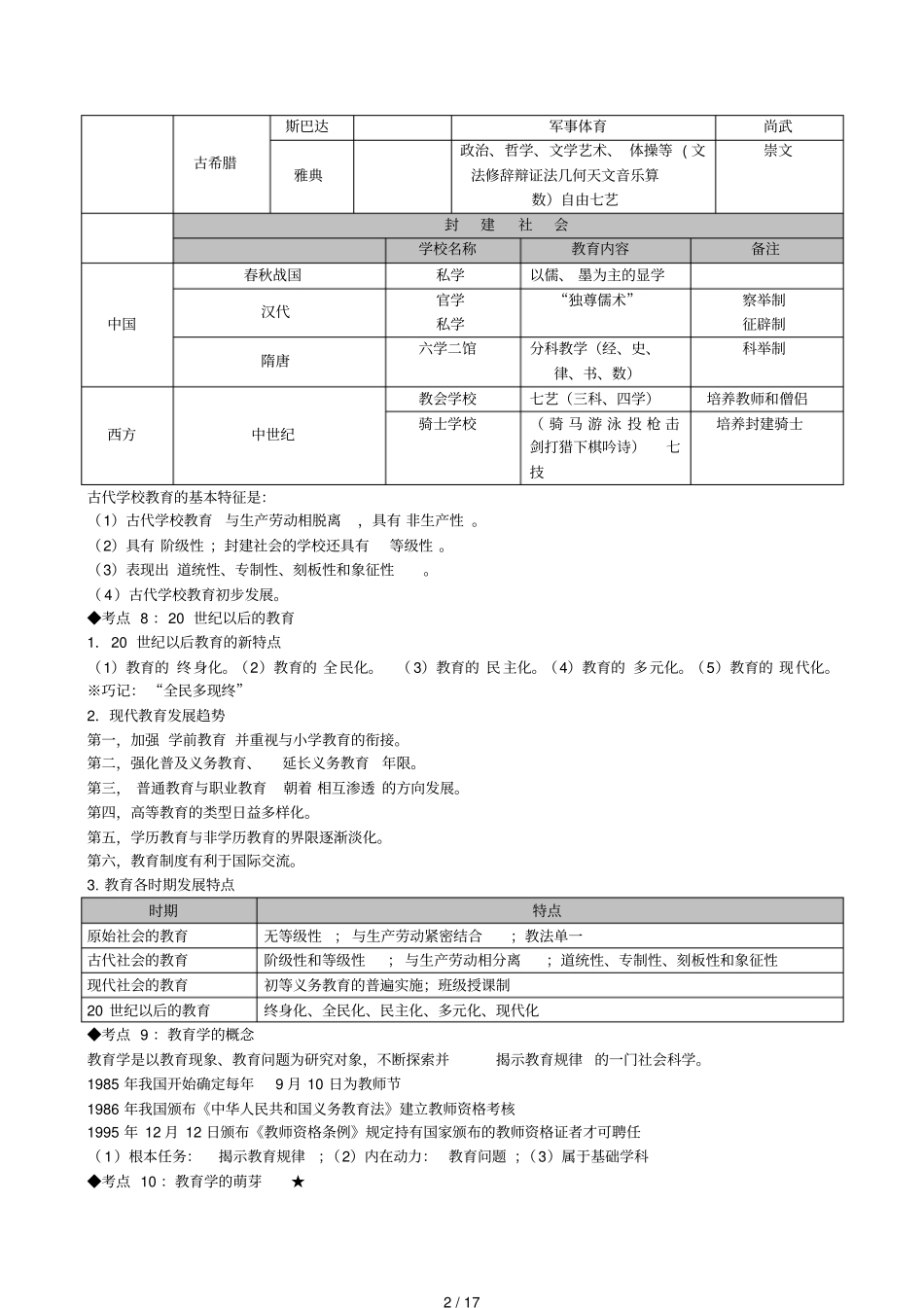 中学教育知识与能力考点梳理大全_第2页