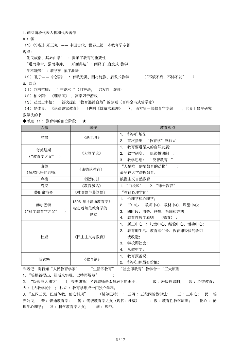 中学教育知识与能力考点梳理大全_第3页