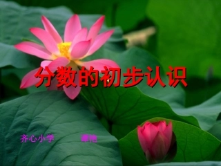 三年级分数的初步认识