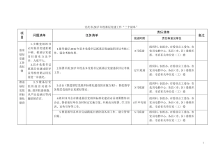 安庆2017基层党建工作三个清单