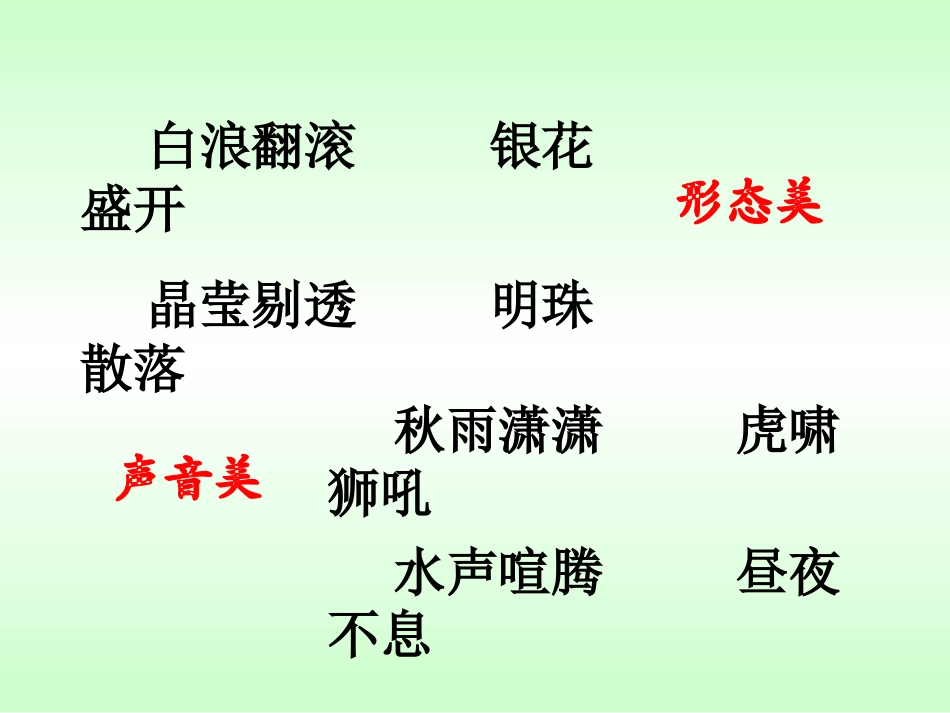 白浪翻滚   银花盛开   晶莹剔透   明珠散落_第2页