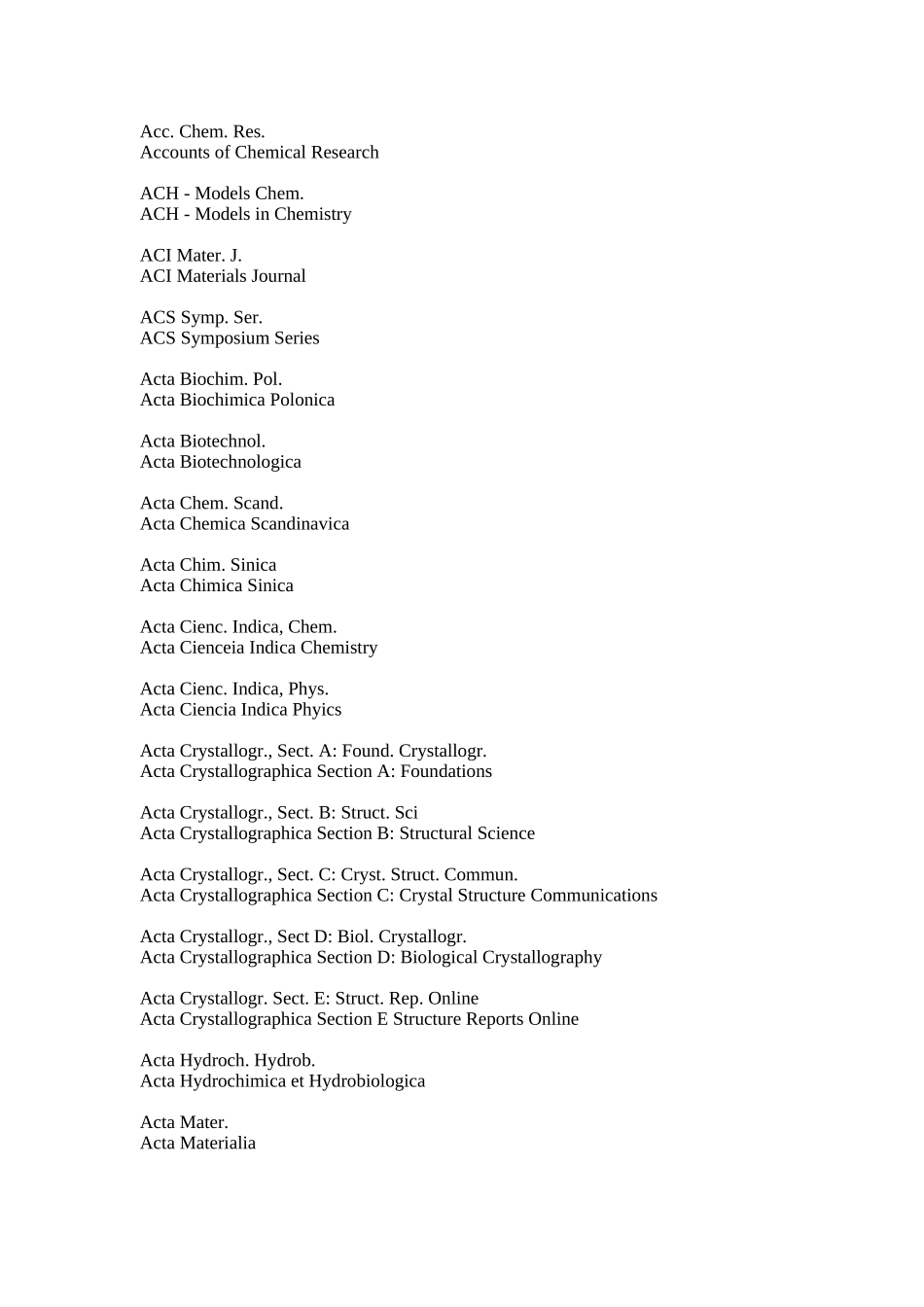 SCI英文期刊缩写对照_第1页