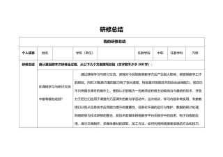 奥鹏学习研修总结