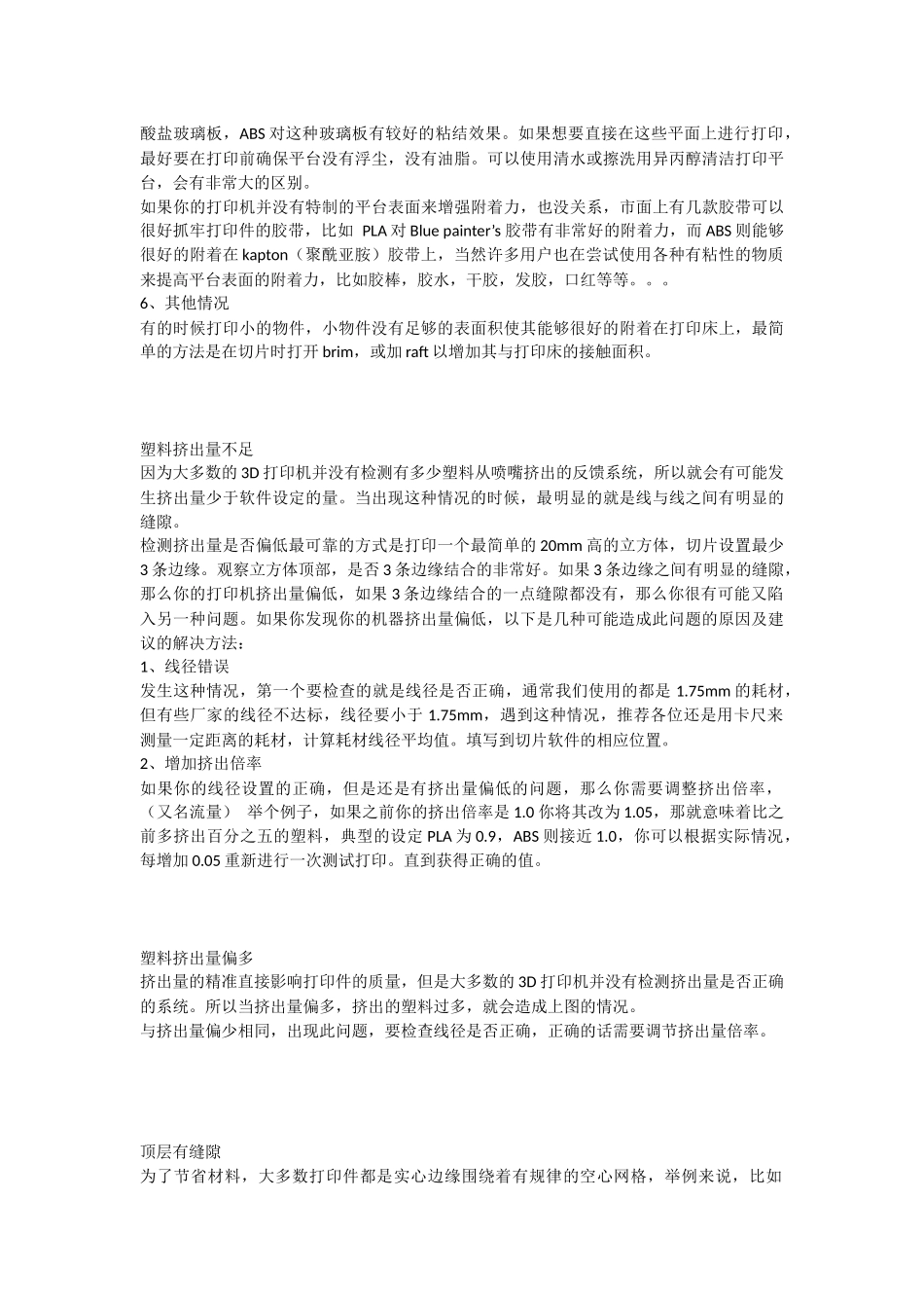 FDM 3D打印机常见故障及排除办法_第2页