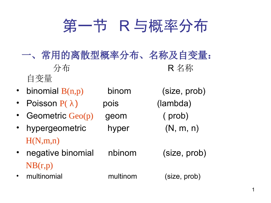 R语言与概率分布_第1页