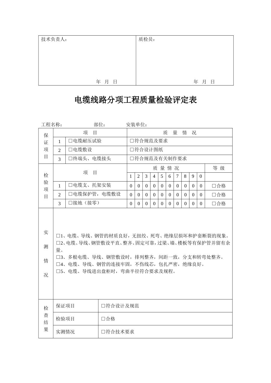 安防工程记录表 (2)_第3页