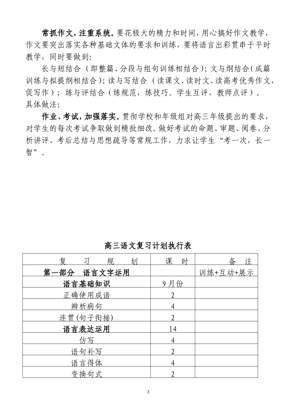 2019高三语文复习计划_第3页