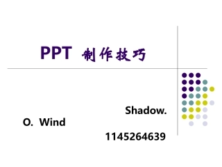PPT制作技巧大全