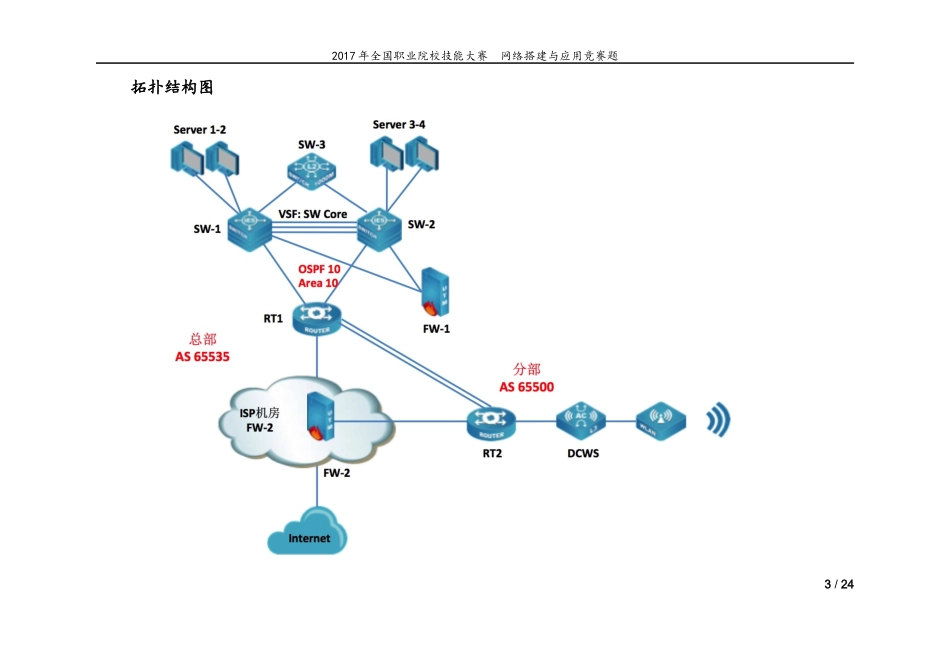 2018中职网络搭建与应用省赛样题_第3页