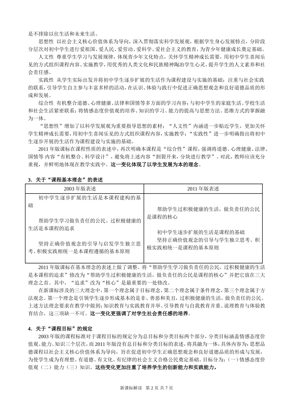 新修订的义务教育思想品德课程标准研读体会_第2页