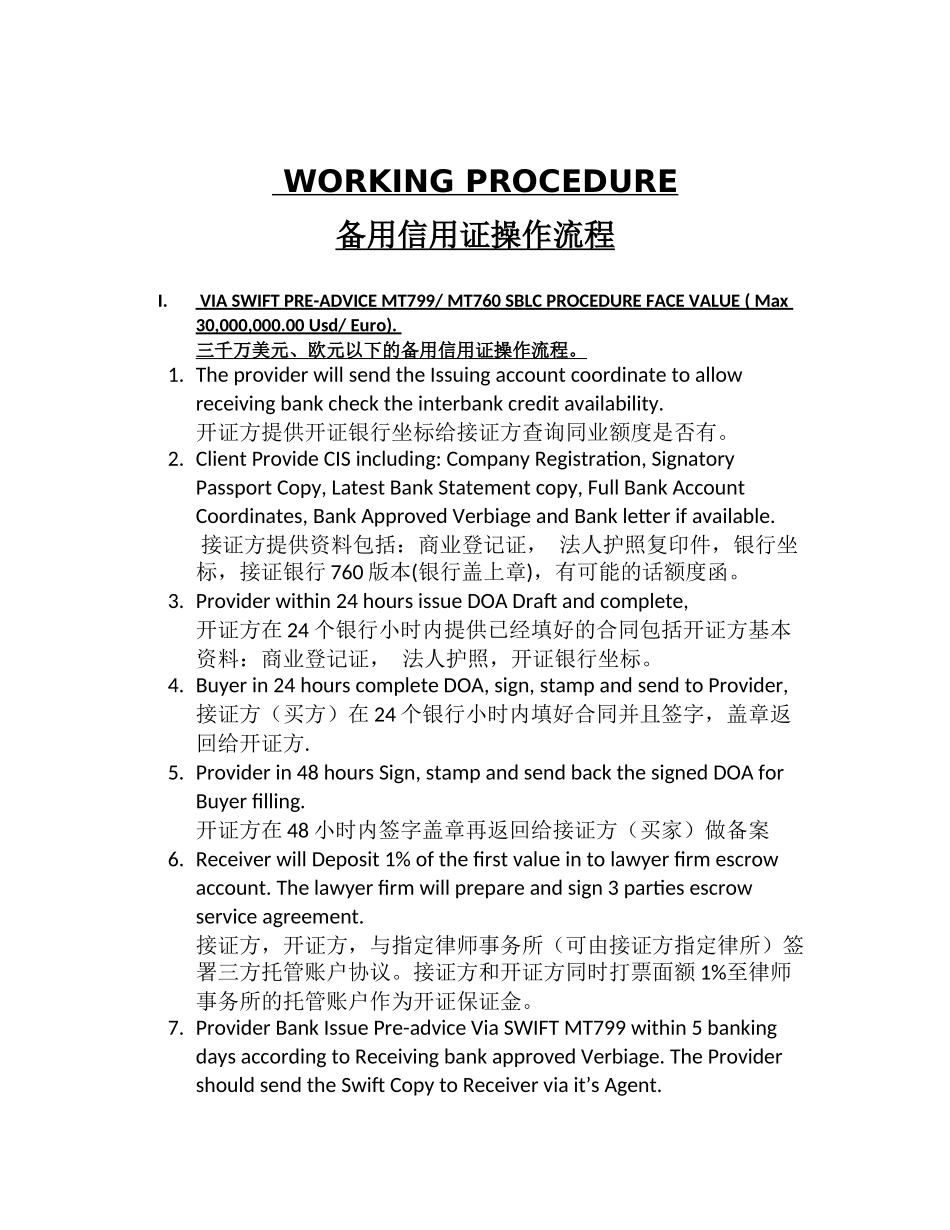 备用信用证操作流程2018_第1页