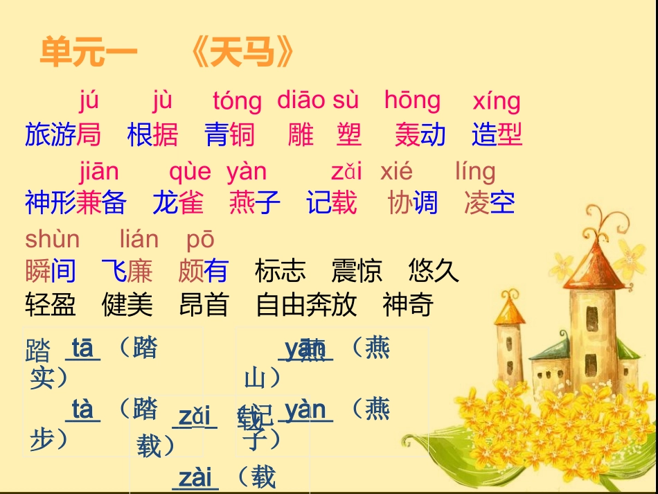 五年级（上单元一“马”生字、词语、多音字汇集_第2页
