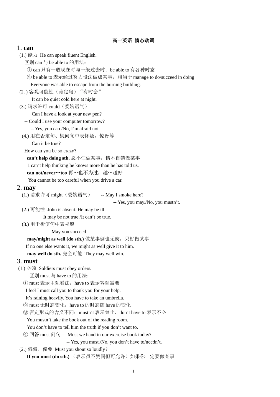 情态动词讲解_第1页