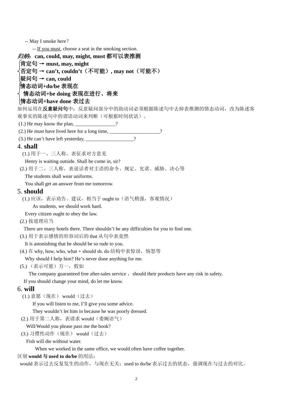 情态动词讲解_第2页