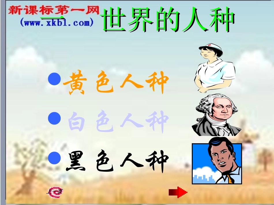 地理：第二节__世界的人种(湘教版七年级上)终极修正版_第2页