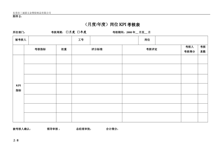 KPI考核表单_第2页