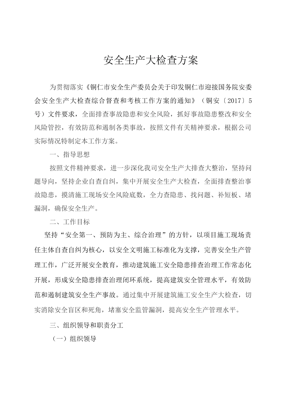 安全生产大检查方案_第2页