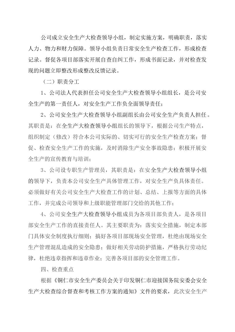 安全生产大检查方案_第3页