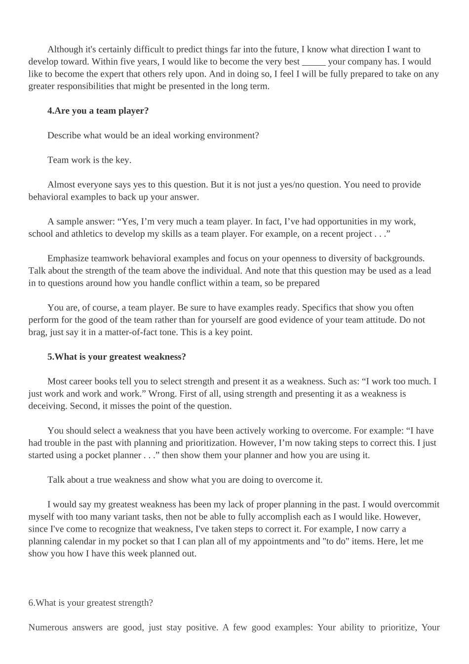 behavior questions面试综合能力问题_第2页