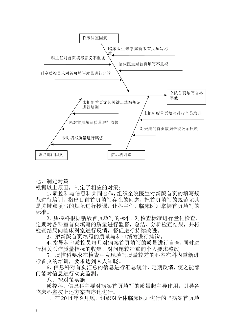 PDCA提高病案首页填写合格率_第3页