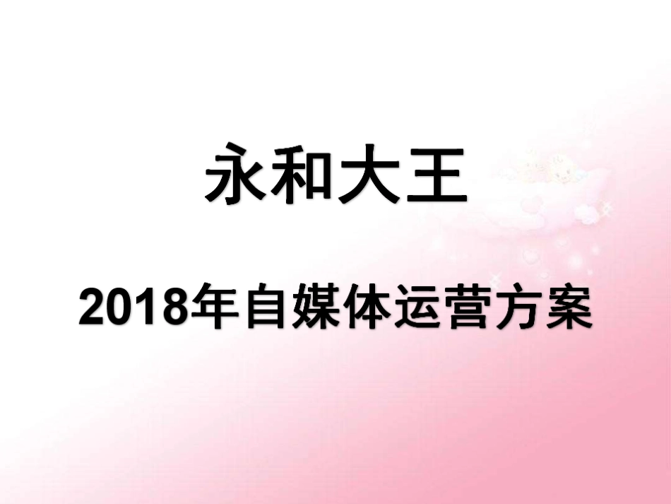 2018年自媒体运营方案_第1页
