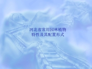 北方适宜种植的植物