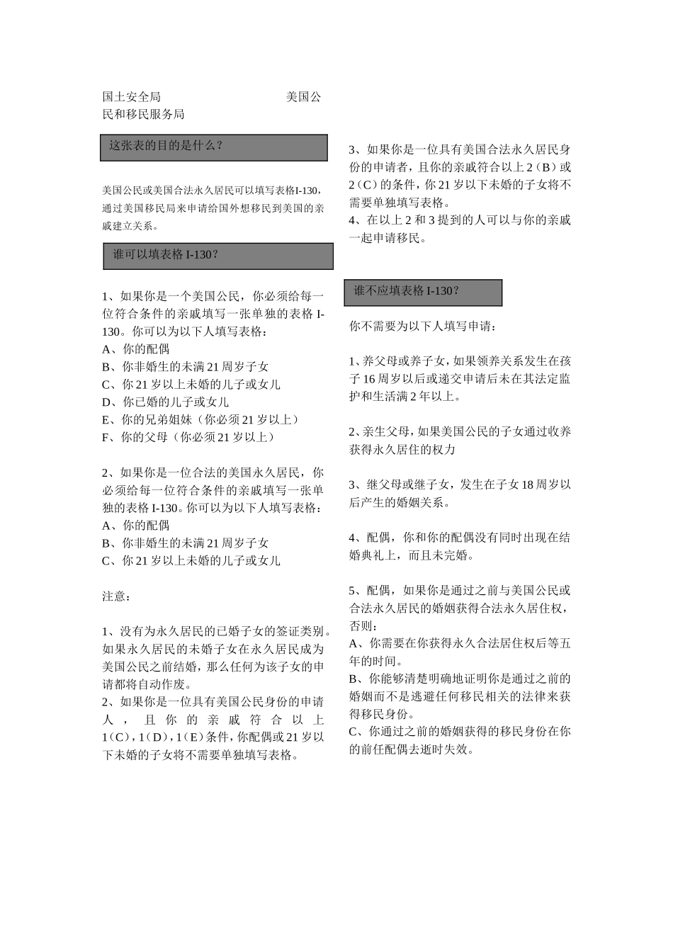 I-130说明书翻译_第1页