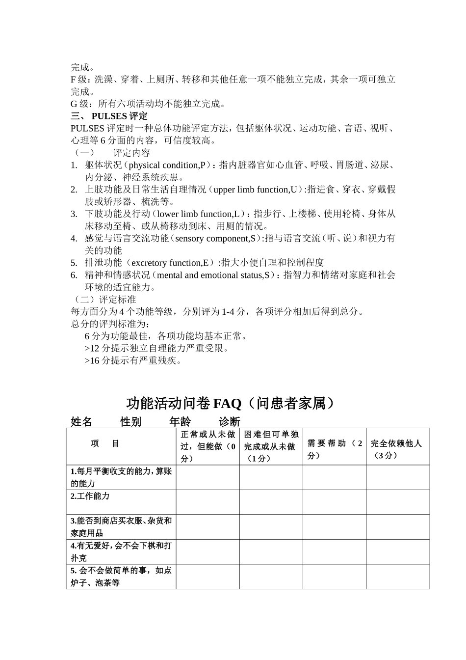 ADL常用评定量表_第2页